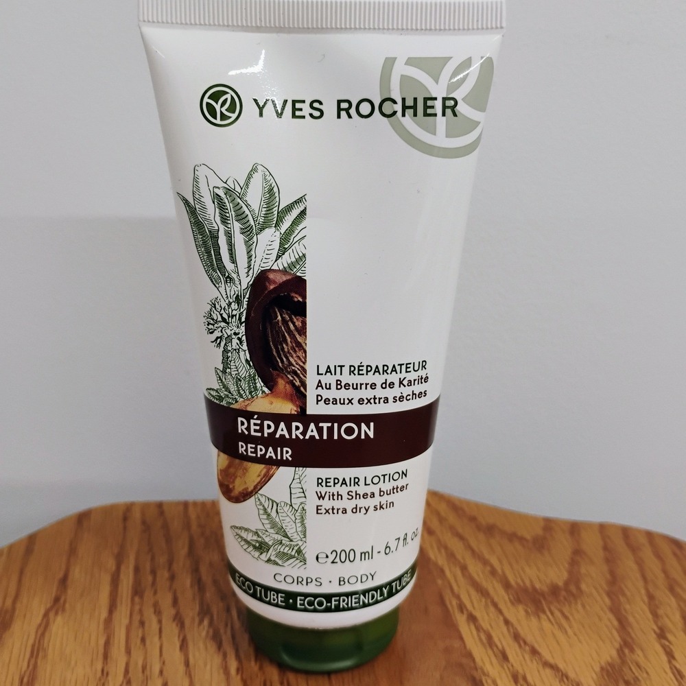 Yves Rocher Repair Lotion With Shea Butter Extra Dry Skin 200ml 6.7 Fl Oz Tube